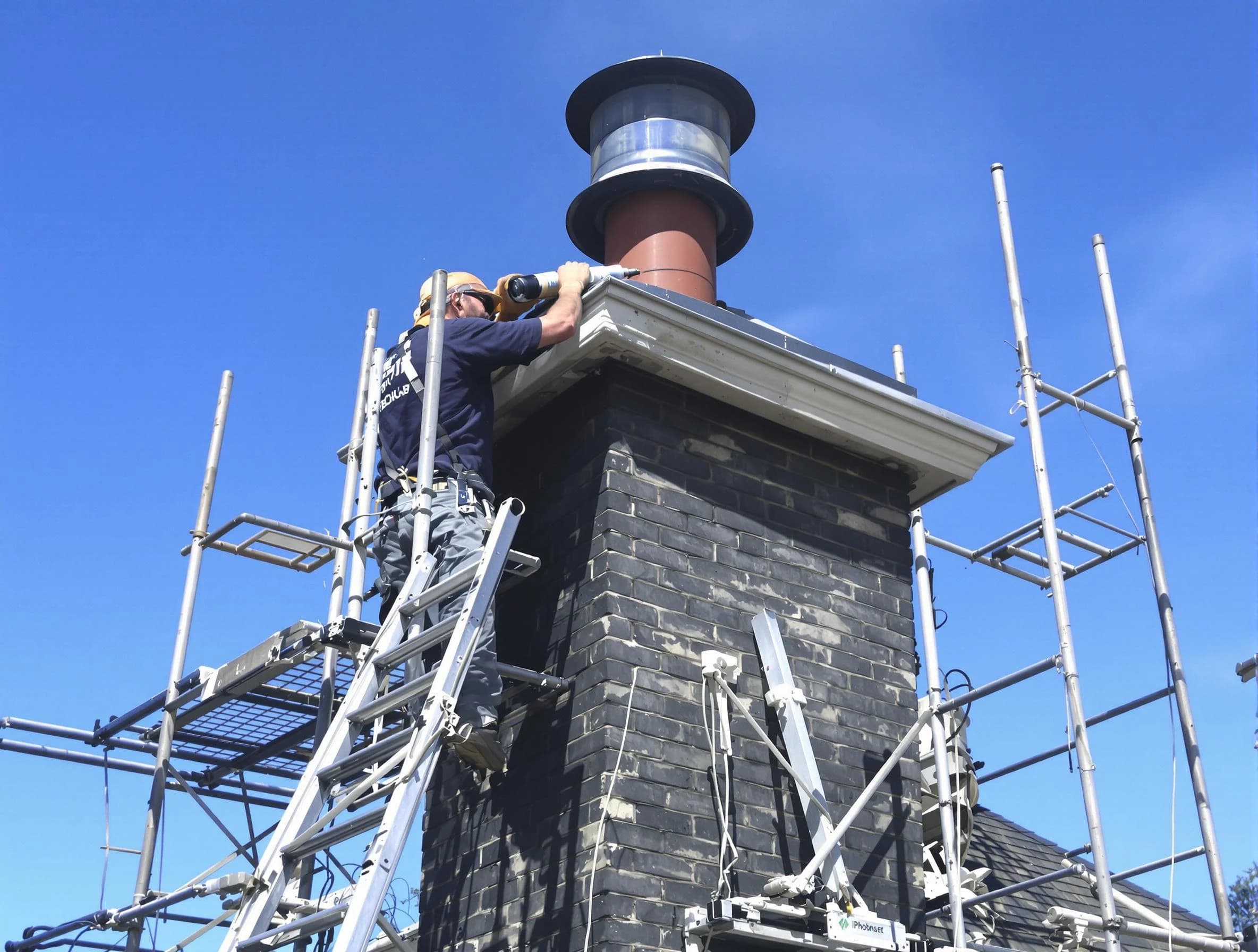 Sturdy chimney crown finished by Placitas Chimney Sweep in Placitas, NM