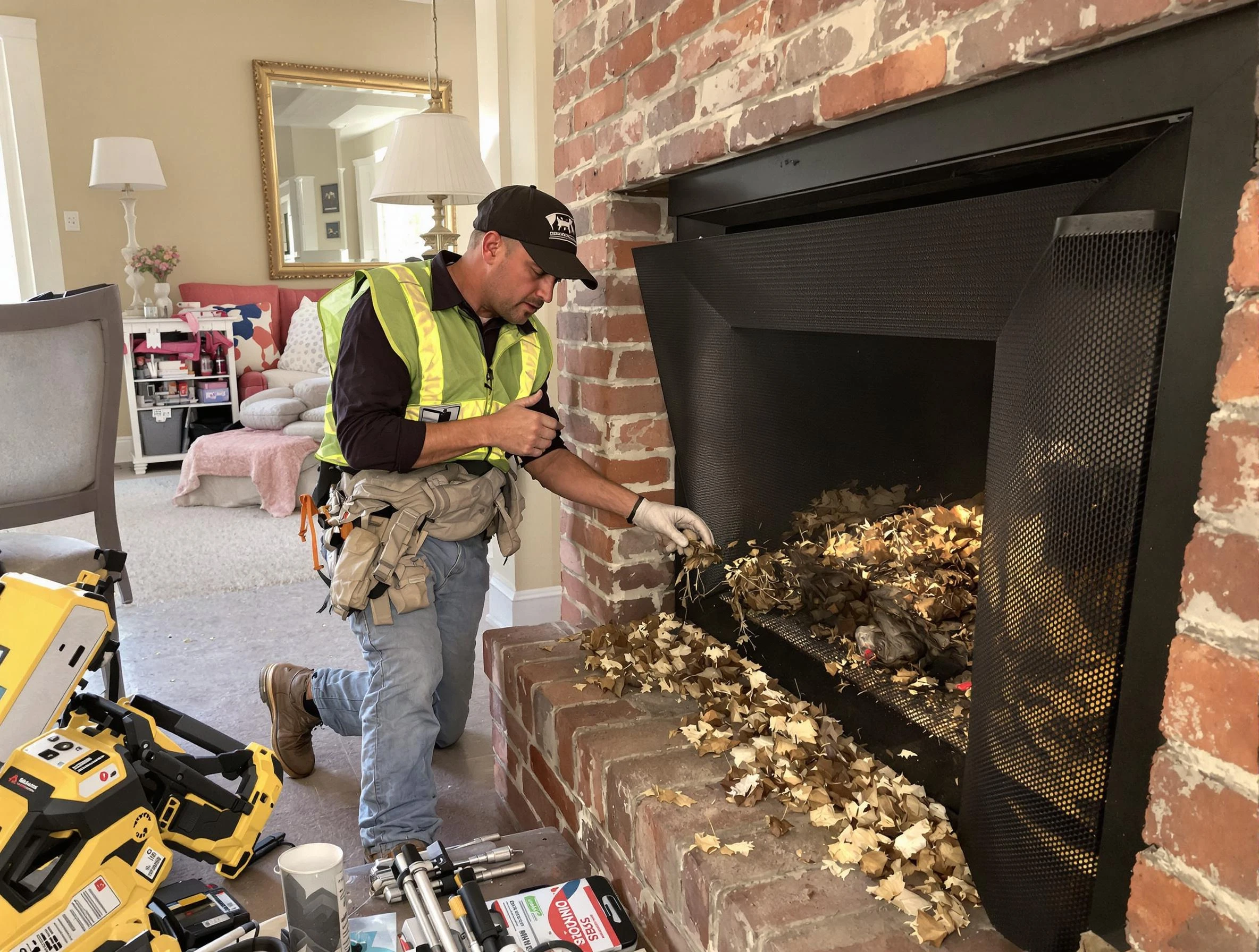 Safe screening installation by Placitas Chimney Sweep in Placitas, NM