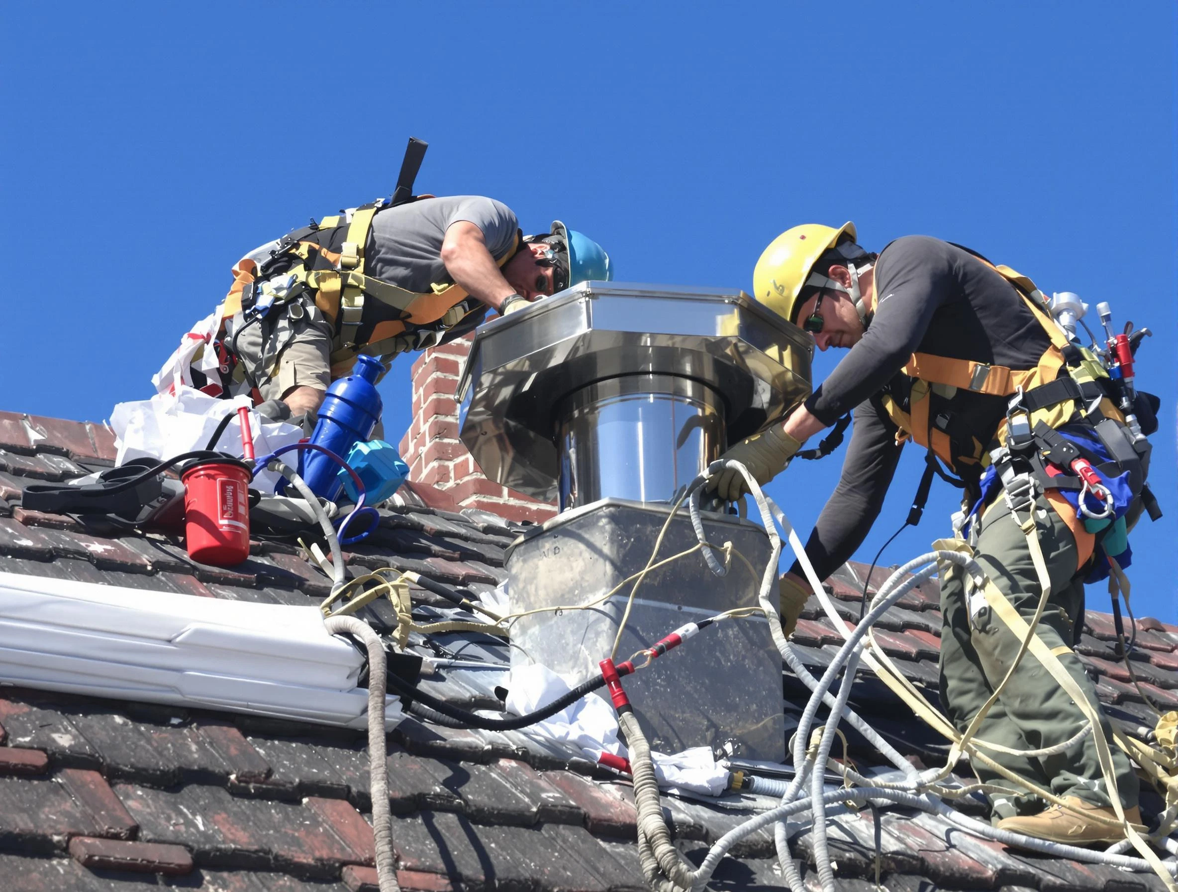 Protective chimney cap installed by Placitas Chimney Sweep in Placitas, NM