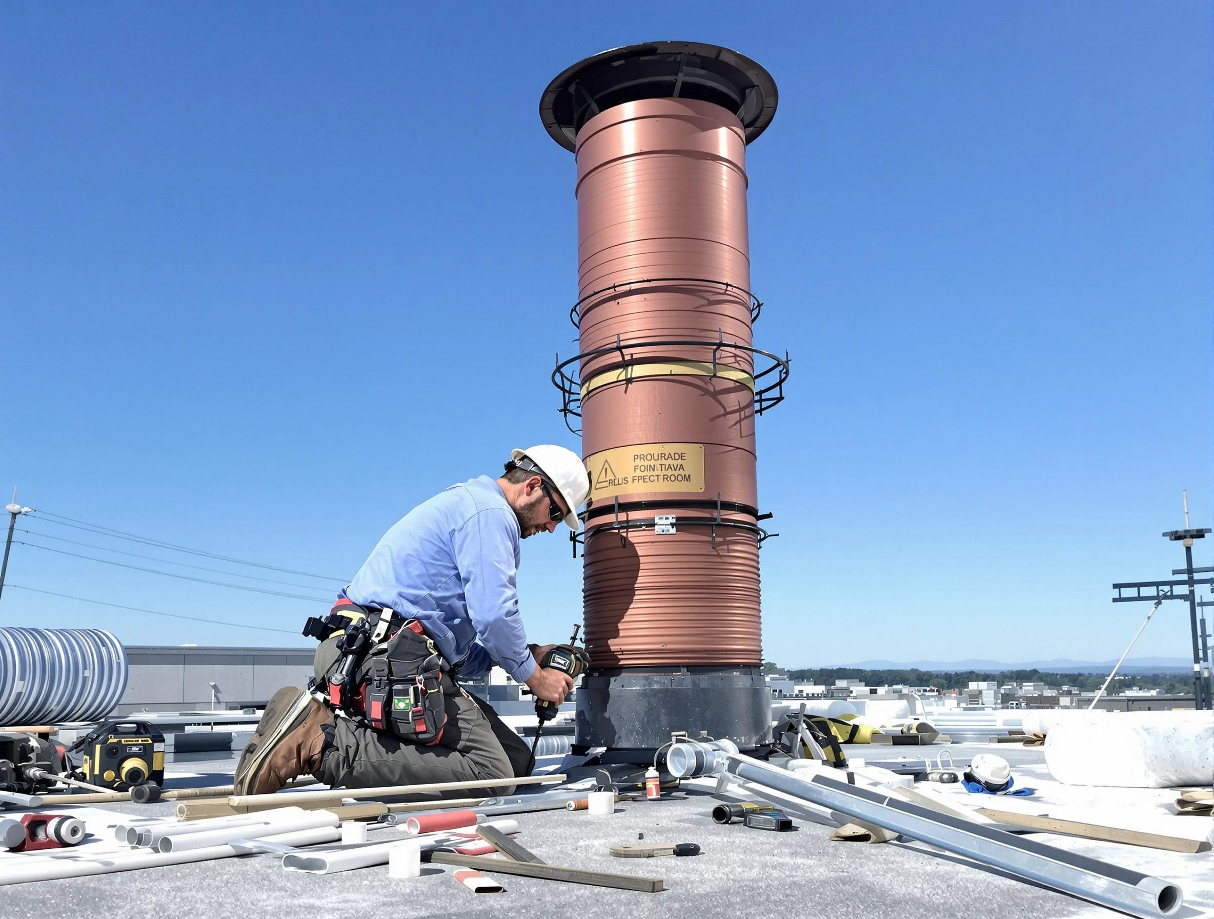 Installed chimney liner by Placitas Chimney Sweep in Placitas, NM