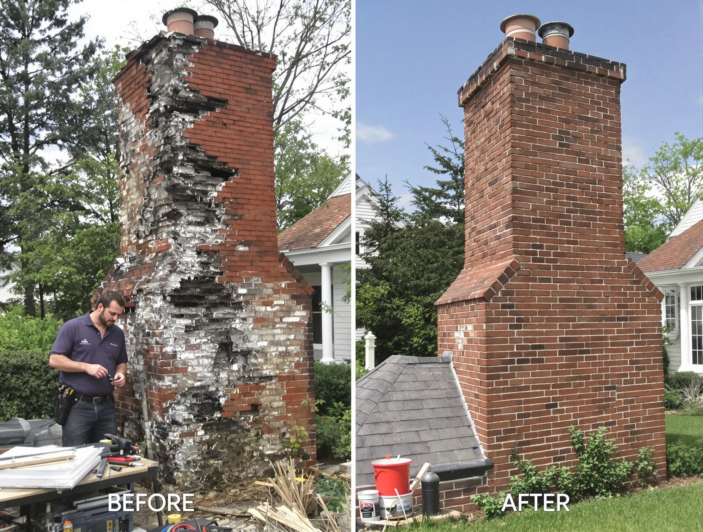 Placitas Chimney Sweep performing a full chimney restoration in Placitas, NM
