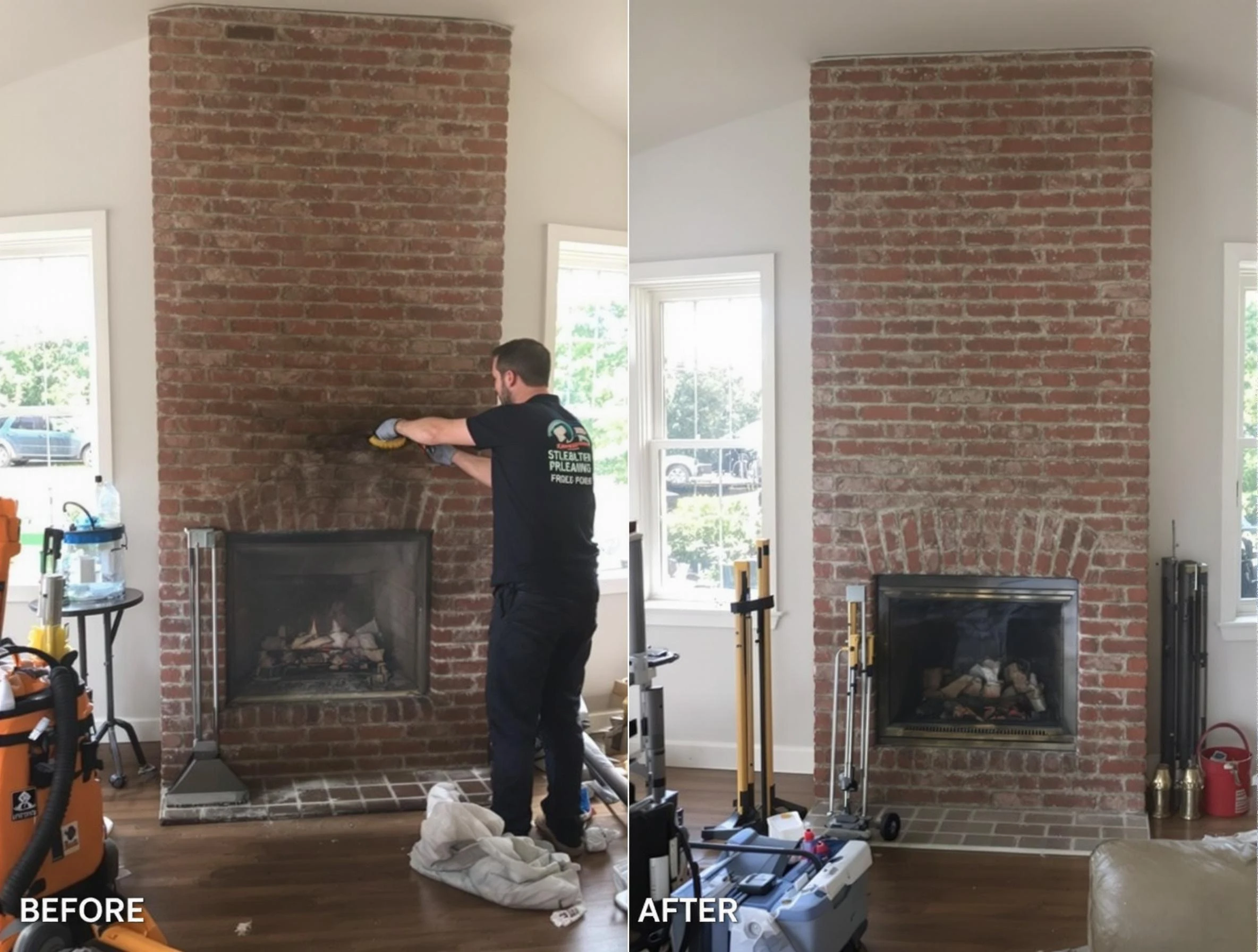 Finished chimney sweeping service by Placitas Chimney Sweep in Placitas, NM
